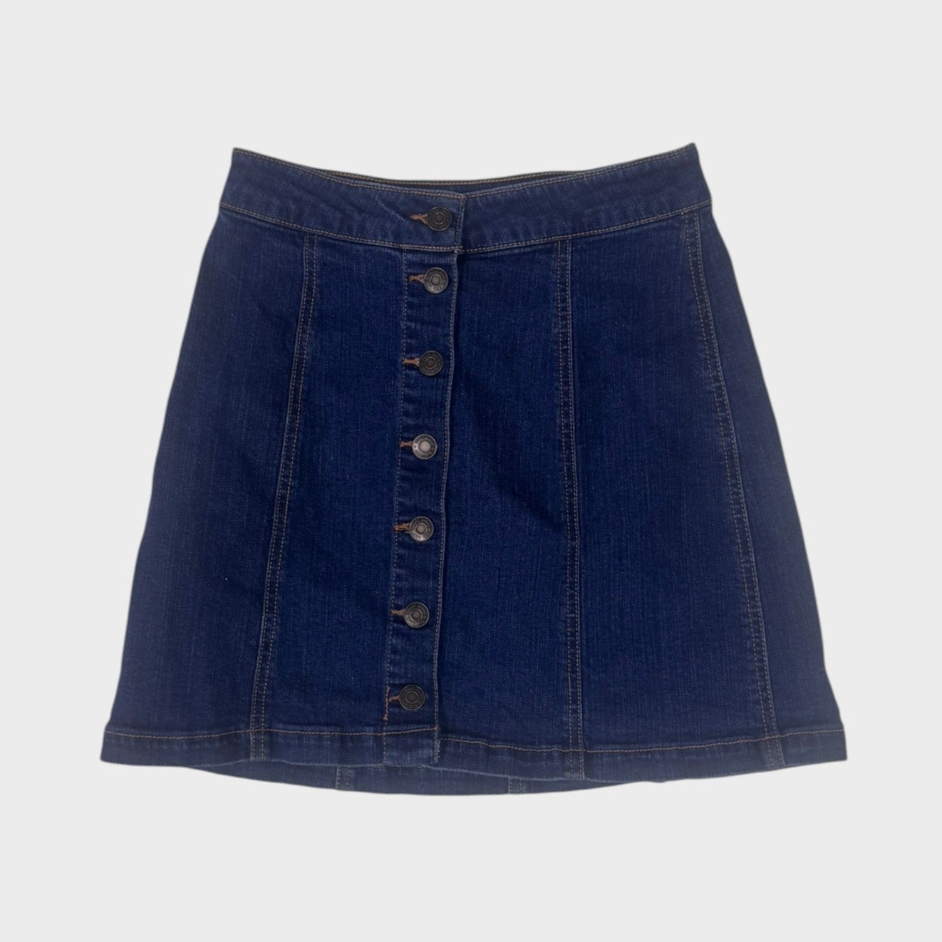 Mudd Size 3 Blue Denim Button Front Skirt